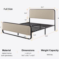 Full Size Bed Frame And Mattress