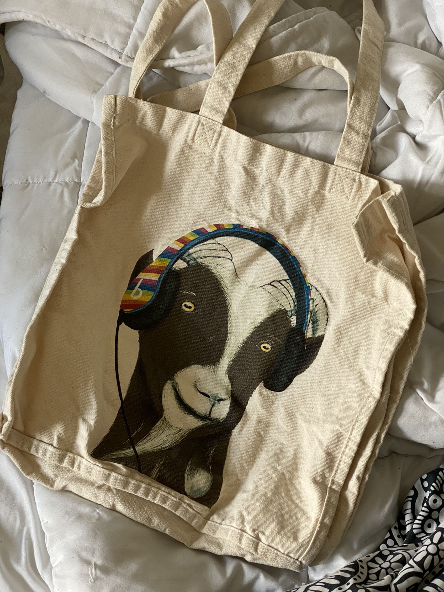 Hand painted tote bag