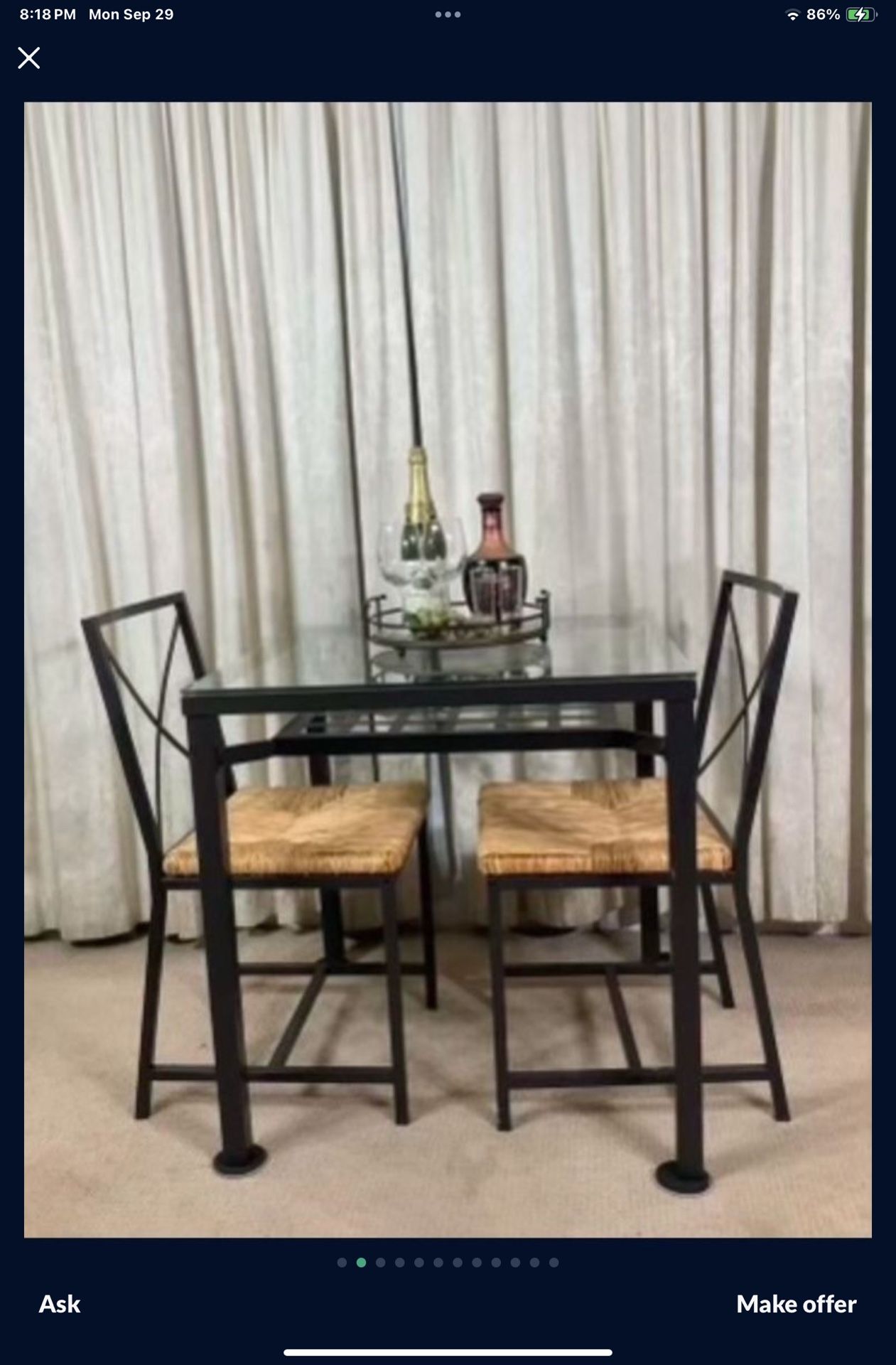 3 Piece Compact Dinette Ikea PERFECT FOR STUDIO LIVING!