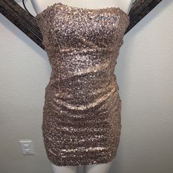 Gold Sequin Dress