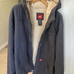 Dickies Mens sherpa lined hooded jacket