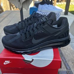 Nike Air Max 2013 Edition All Black Mens Shoes