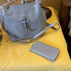 Grey Large Purse Non Brand 