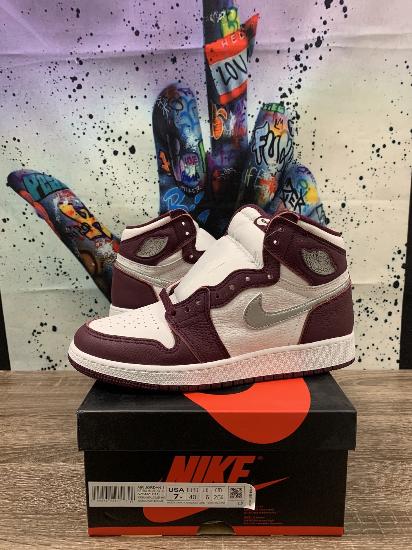 Jordan 1 Bordeaux GS