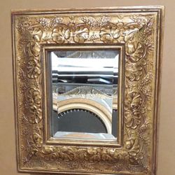 Ornate Solid Wood "16x18" Rectangle Beveled Custom Framed Wall Mirror