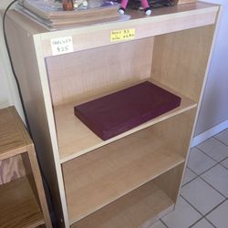 3 Shelf Bookcase Bookshelves Books Blond Light Wood