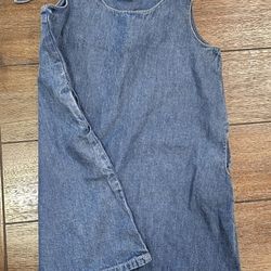 New Girls Denim Dress Size 6-7