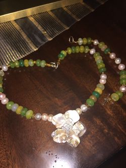 Necklace & bracelet set handmade