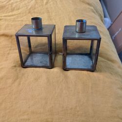 World Market Candle Holders 