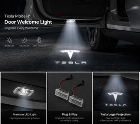 Tesla Model 3/Y door welcome light white (4pcs)