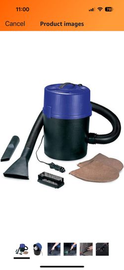 RoadPro RPSC-807 12-Volt Wet/Dry Portable Canister Vacuum