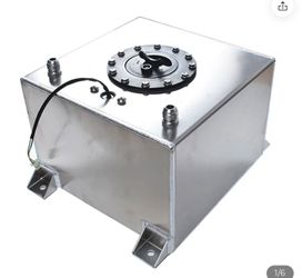 New 5 Gallon Racing street Fuel Cell Gas Tank Level Sender Drift polished Car Trucks Go Kart boat