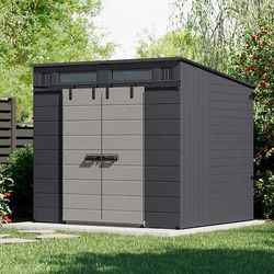 Suncast Modernist 8’x7’ Dual Barn Door Storage Shed Modernist® 8 ft. x 7 ft. Dual Barn Door