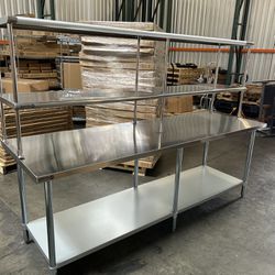 Brand New Stainless Steel Work Tables Restaurant Equipment Food Industry Lab 