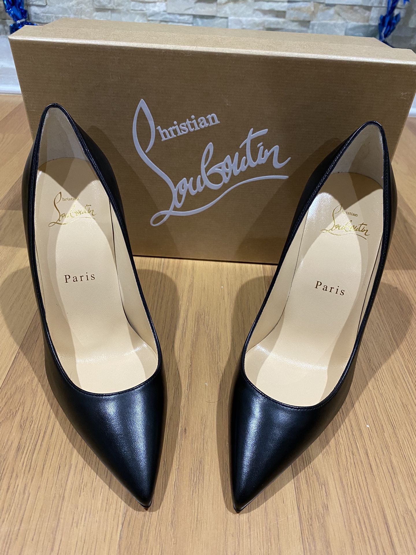 CHRISTIAN LOUBOUTIN KATE 100 NAPPA SHINY