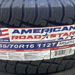 265/70R16 American Roadstar 112T