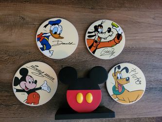 Disney Mickey Mouse ceramic coaster set