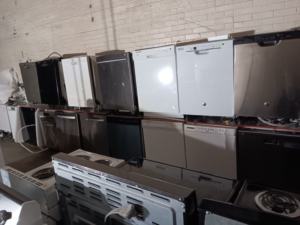 Assortment of Dishwashers KitchenAid, GE, Kenmore, Whirlpool, Frigidaire, Maytag, Samsung, and Hotpoint (Priced $150-$350)