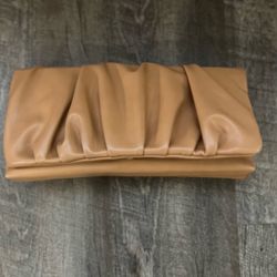 Express camel clutch Purse . New with Out tag,