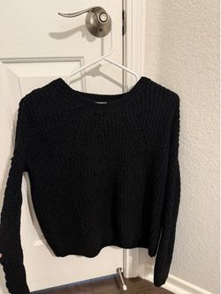 Black knit sweater