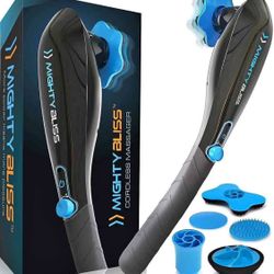 NEW Deep Tissue & Back Massager Cordless Handheld Electric Percussion Muscle Massager, with 6 heads!