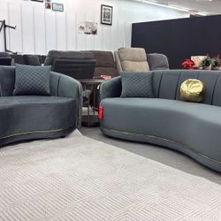 Nice European Sofa Loveseat Set Financing Available Free Delivery Within 40 Miles 