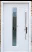 White Modern Front Entry Door and window