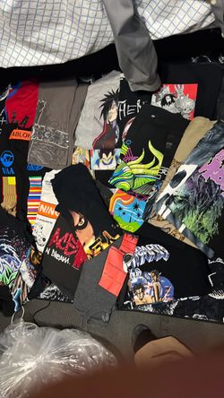 Bulk Lot of Graphic T-Shirts yard sale