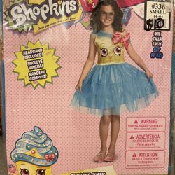 New Halloween Costume- Shopkins Cupcake Queen Small 4-6 $10