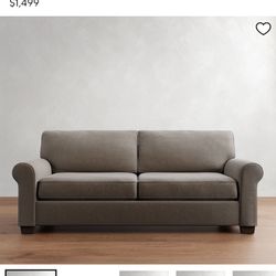 Pottery Barn 87” Buchanan Roll Arm Sofa