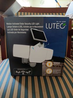 Lutec Motion Activated Solar Security LED Light