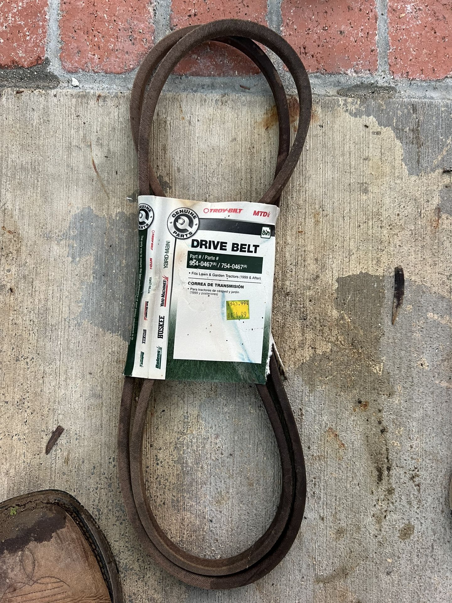 Brand New Belt For Mower/ Machine/ Zero Turn Lawn Mower/ Lawn Tractor, Nothing Wrong With Belt