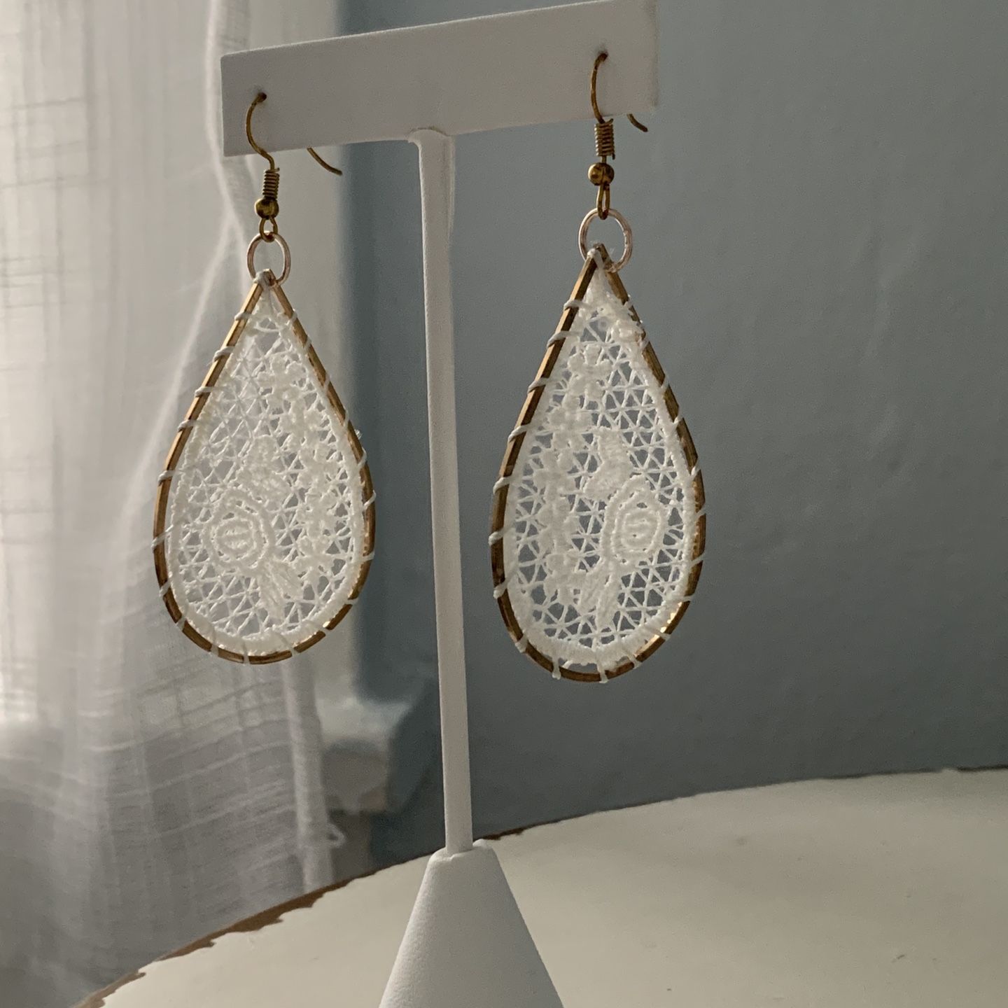 Back In stock!! Light As A Feather Lace Earrings