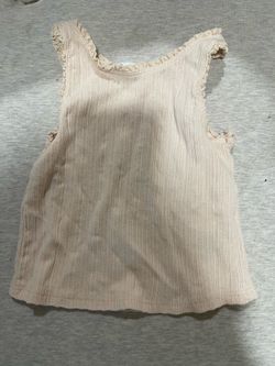 H&M brown cropped shirt