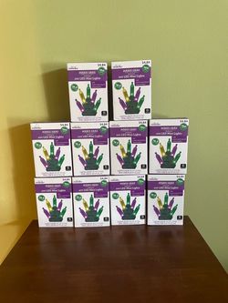 Mardi Gras 100 LED Mini Lights – 10 Boxes New All for $20