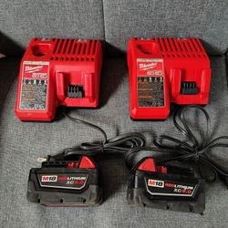 Milwaukee Charger & Battery  $65