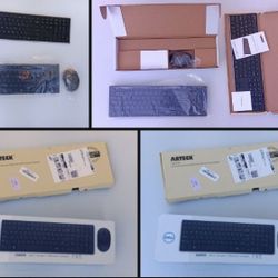NEW/USED Two Keyboards And Mouse  DELL -  ARTECK 