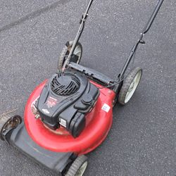 Push Lawnmower With Briggs And Stratton Motor 