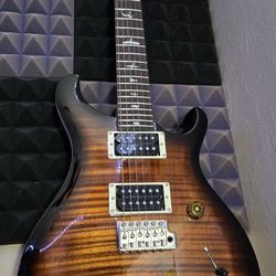 Trade PRS SE Custom 24 Electric Guitar Black Gold Sunburst