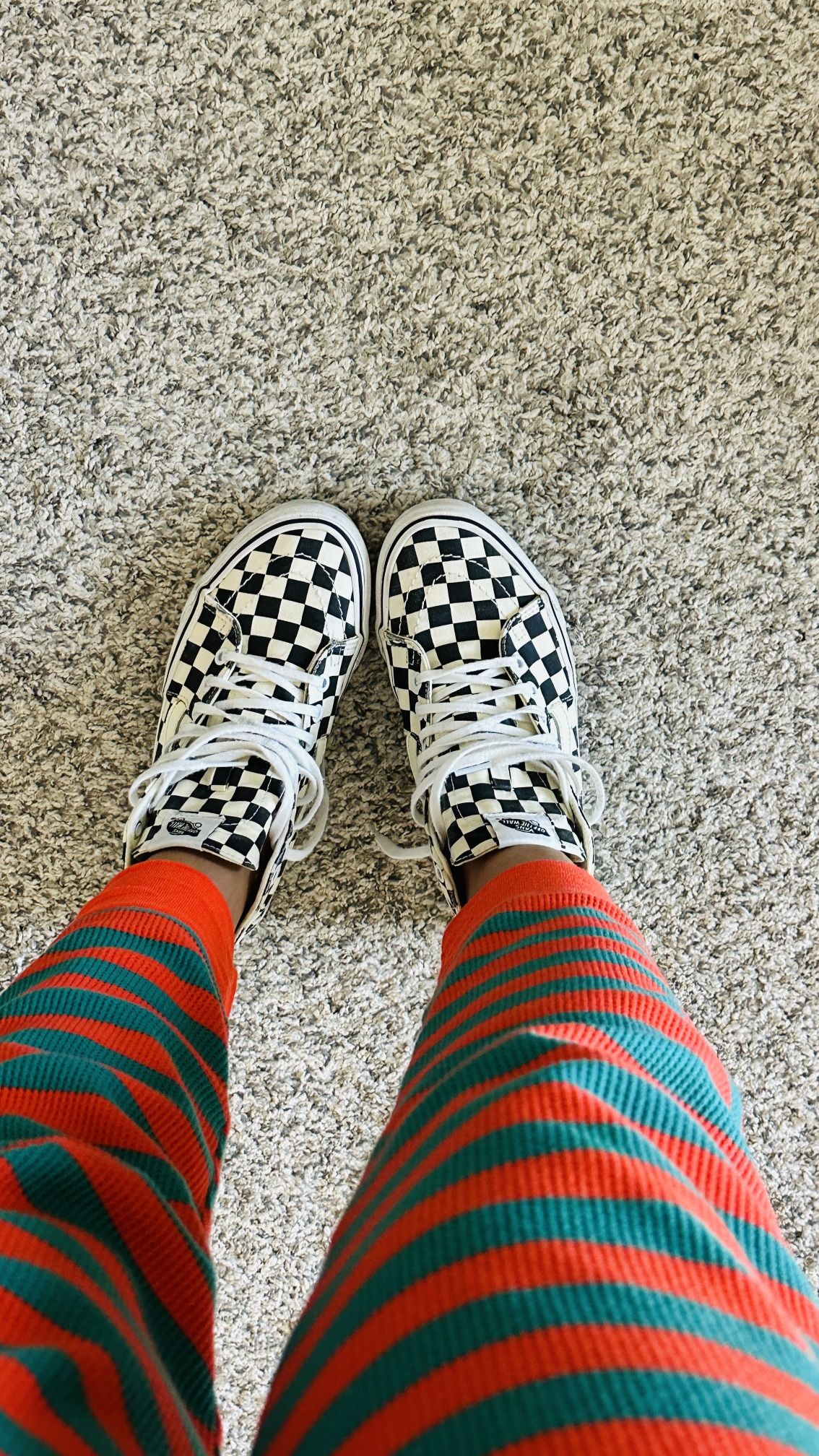 Vans Sk8-Hi Checkerboard High-Top Sneakers Size: Women’s 8 / Men’s 6.5 