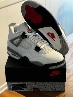 Jordan 4 “White Cement” Sz 10 VVNDS