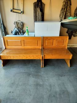 Benches..Solid Wood With Storage Chest..Read.Description