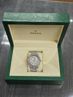 Rolex 41mm Diamond Watch 