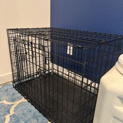Crate and Dog food Storage