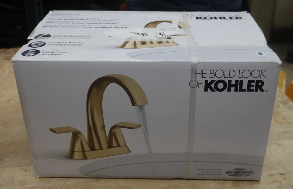 Kohler R30578-4D-2MB Cursiva Centerset Bathroom Faucet new