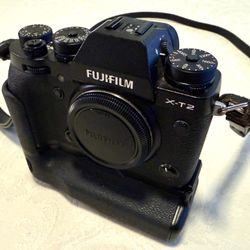 Fujifilm X-T2 Mirrorless Camera + VPB-XT2 Battery Grip and Accessories