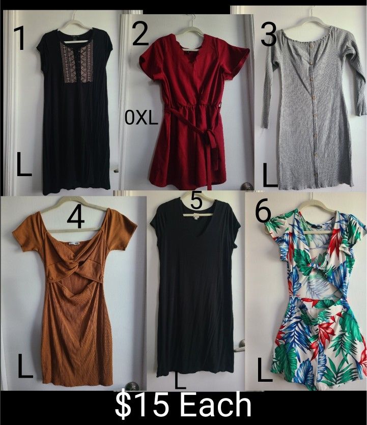 $15 Womens Used Dresses