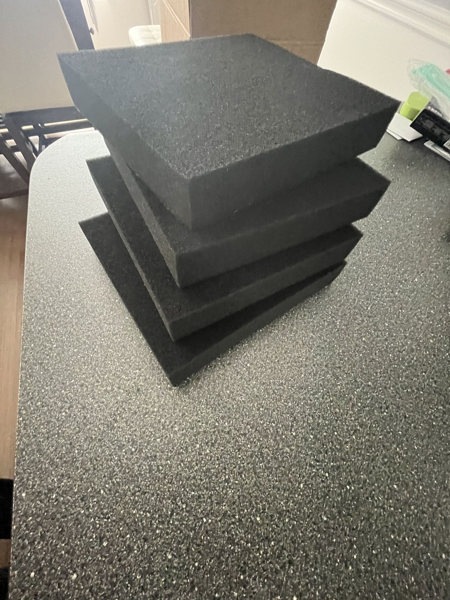 AQUANEAT Aquarium Filter Sponge Open Cell Foam Sheet Bio Sponge Filter Media Pad HMF Fish Tank Sump Divider (11" Lx 10.25" W x 2" H, Black)
