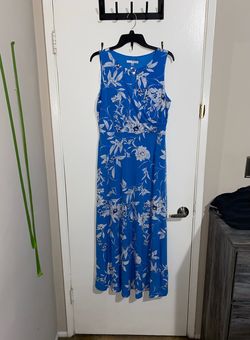 Light Blue Dress With White Flowers (Floral Dress)