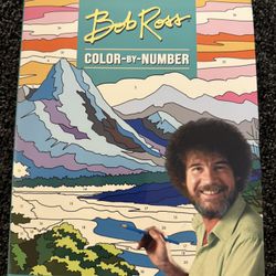Adult Bob Ross Color By Number Book 